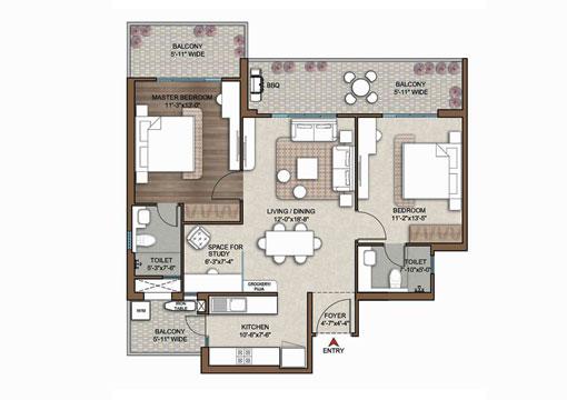 master plan 3BHK